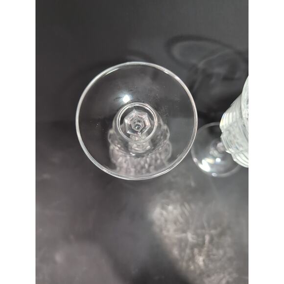 Cristal d'Arques Wine Glasses, 6.75" Longchamp , Vintage Glass Set of 2, Crystal - Picture 7 of 9